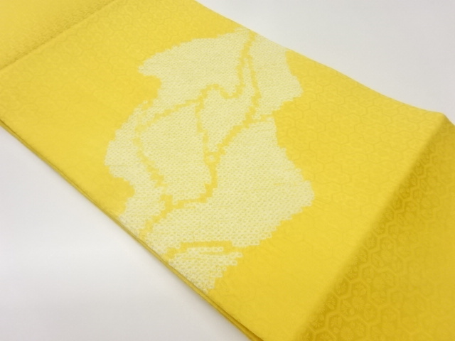 JAPANESE NAGOYA OBI / SHIBORI / ABSTRACT & KIKU